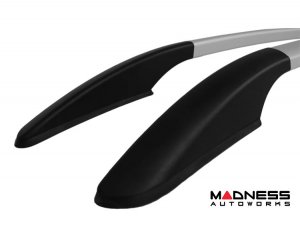 FIAT 500L Roof Rack Side Rails - Smooth Roof - Silver - OMAC 2014-2020